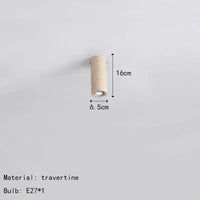 Spot cylindrique en pierre naturelle