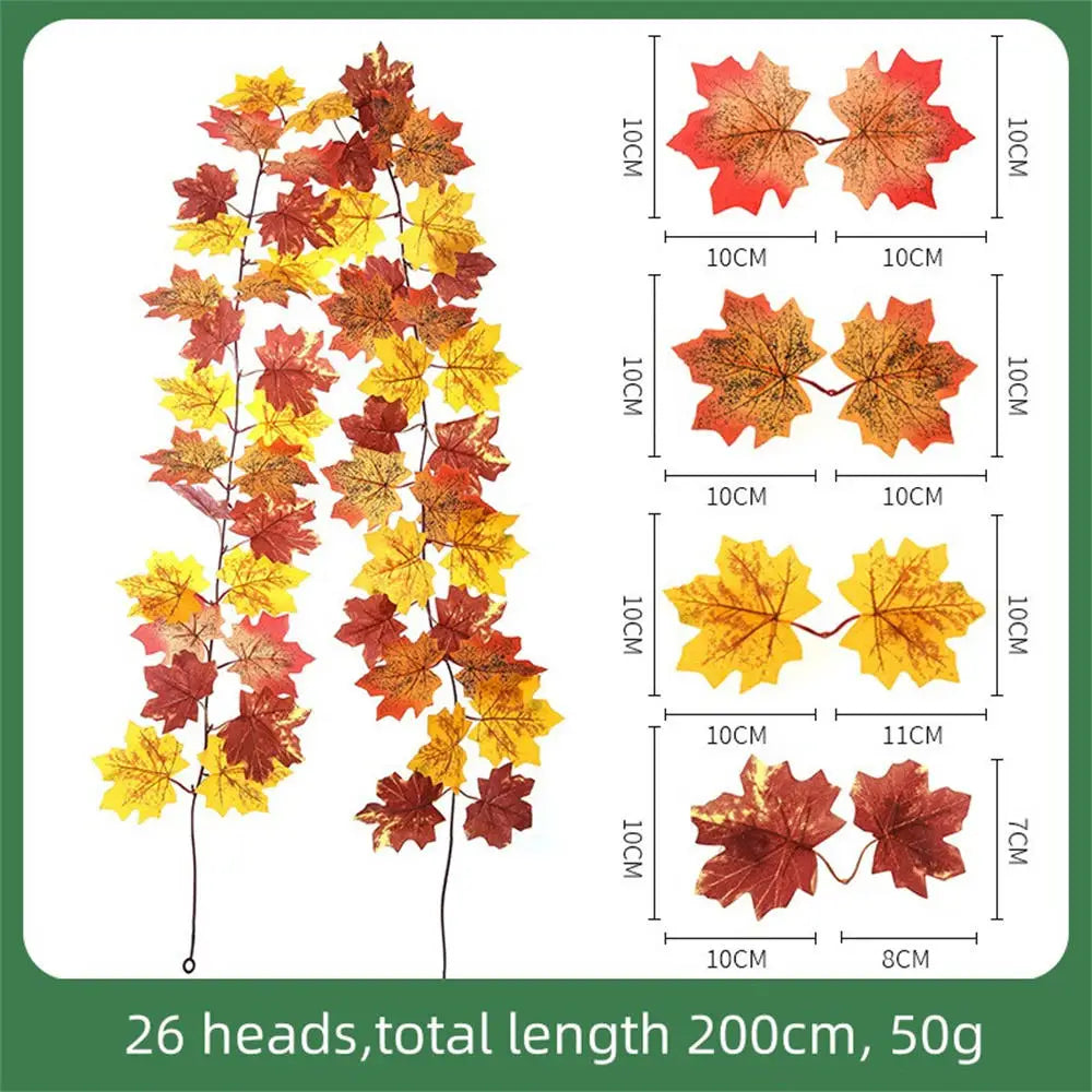 décoration automnale feuille d'érable pour thanksgiving - vue 8 sur 8