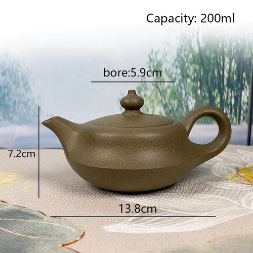 Théière yixing zisha artisanale style rétro cérémonie thé - vue 4 sur 6