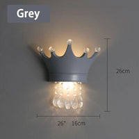 Lampe chevet suspension cristal luxe princesse décor murale