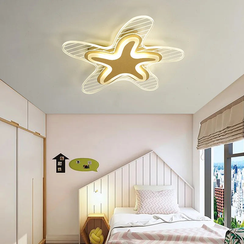 plafonnier étoile led pour décoration et éclairage intérieur - vue 5 sur 12
