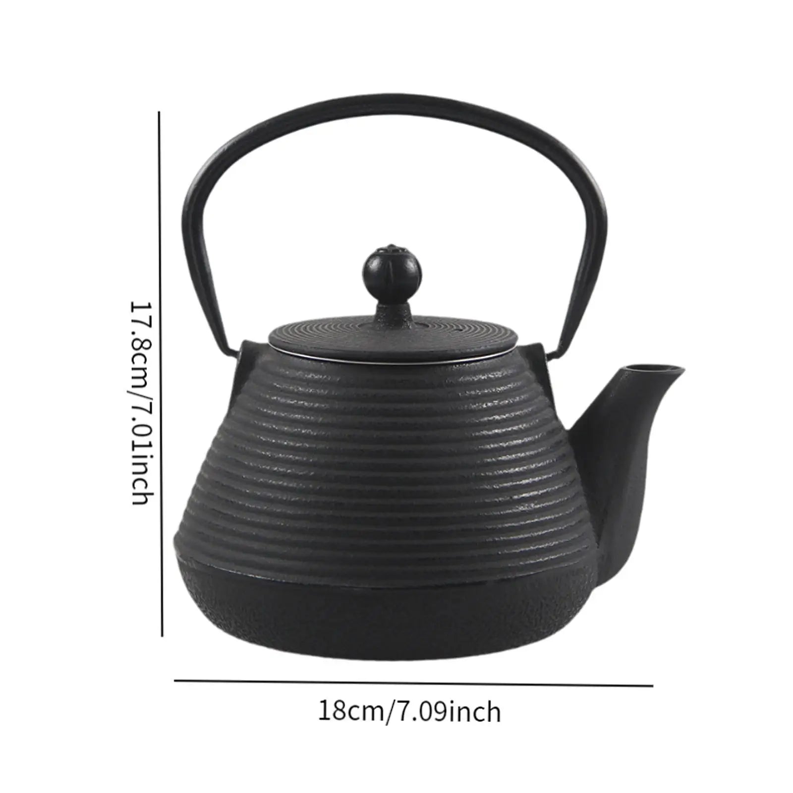 Bouilloire japonaise en fonte 1l avec infuseur thé - vue 7 sur 7