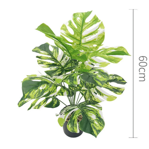 plantes artificielles grandes feuilles décoratives pour intérieur et bureau - vue 21 sur 24