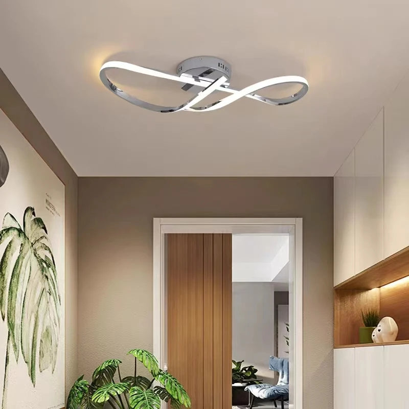 Plafonnier moderne à LEDs lumières pour salon chambre plafonnier étude cuisine intérieur décoration de la maison - vue 6 sur 8