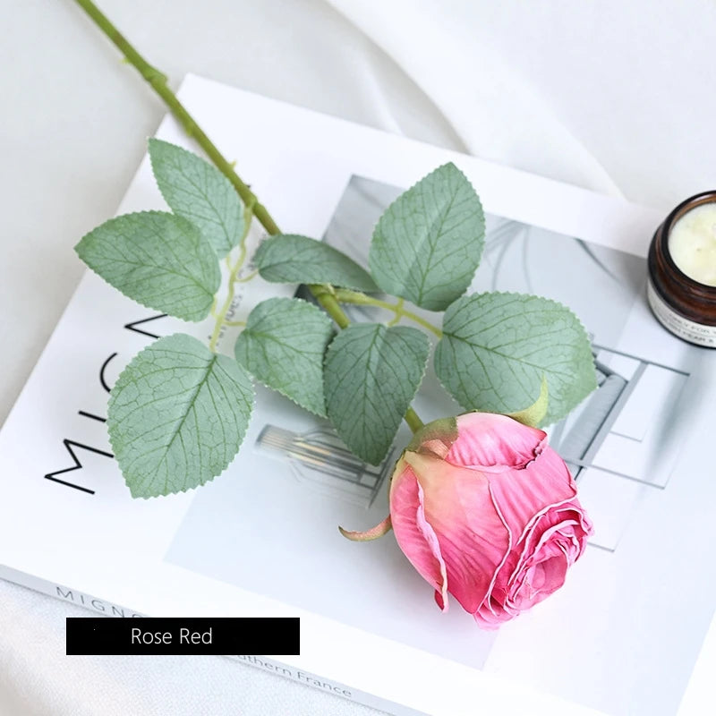 fleur de rose artificielle pour décoration de mariage et table - vue 10 sur 12