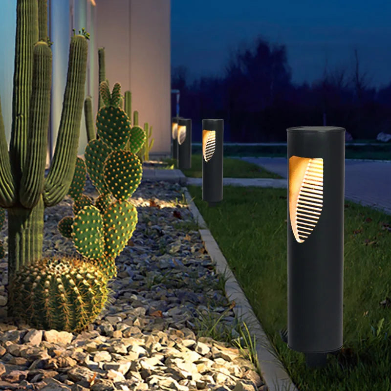 outdoor lighting Lumière de jardin lumière LED solaire IP65 lampe de pelouse simplicité moderne lumières extérieures solaires paysage pelouse borne lumineuse - vue 5 sur 9
