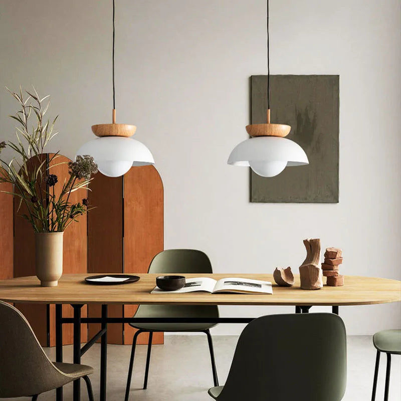 suspension style américain en métal et bois pour restaurant - vue 4 sur 7