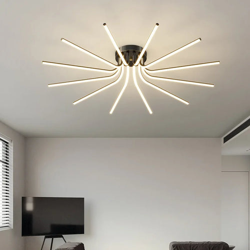 lustre led moderne minimaliste pour éclairage intérieur varié - vue 3 sur 12