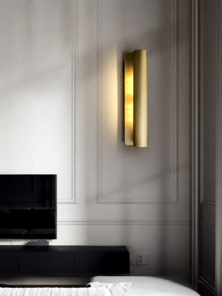 applique murale moderne en cuivre design minimaliste et créatif - vue 4 sur 8