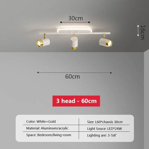 plafonnier led moderne à bande lumineuse décorative pour intérieur - vue 20 sur 21