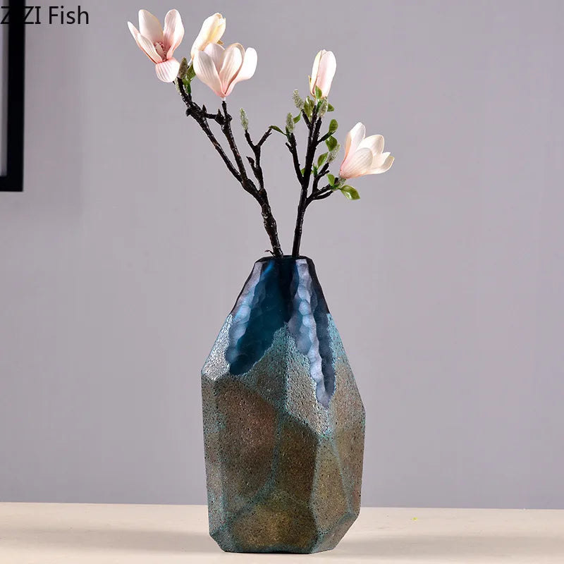 vase en verre géométrique pour décoration moderne et esthétique - vue 3 sur 9