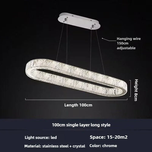 lustre moderne en cristal pour un éclairage élégant - vue 13 sur 12