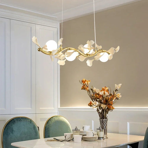 suspension luxe ginkgo design moderne pour éclairage élégant - vue 4 sur 13
