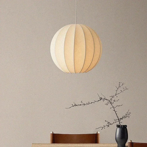 suspension en soie à led style nordique pour intérieur élégant - vue 5 sur 7