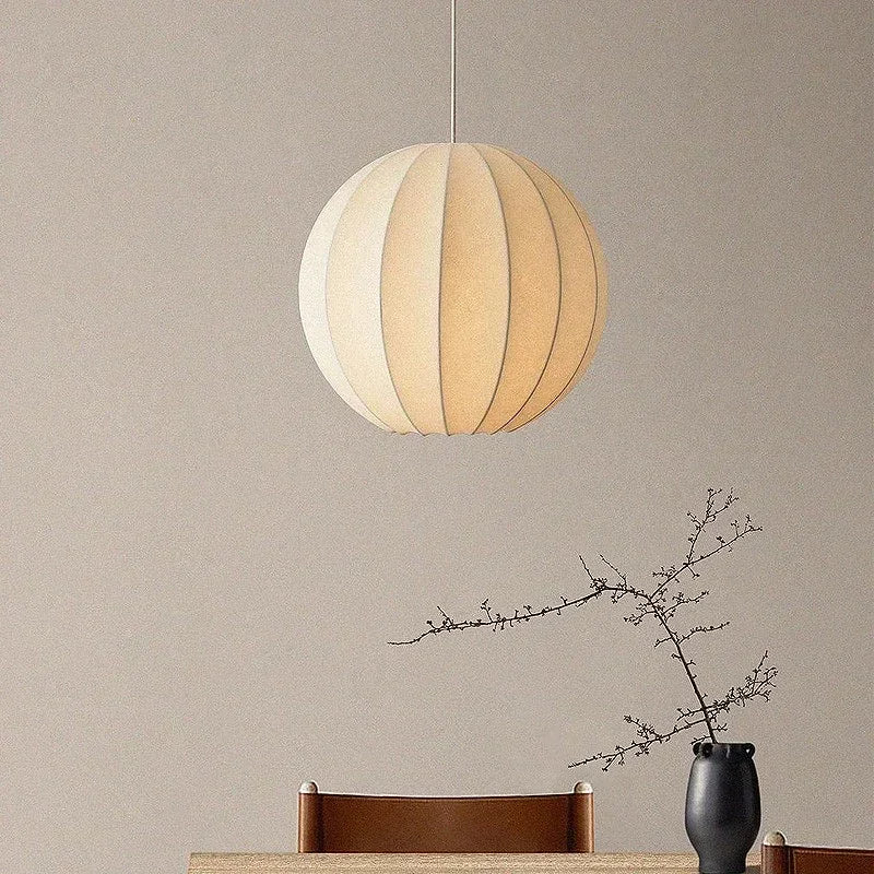 suspension en soie à led style nordique pour intérieur élégant - vue 4 sur 7