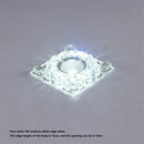 plafonnier led rgb carré en cristal pour décoration intérieure variée