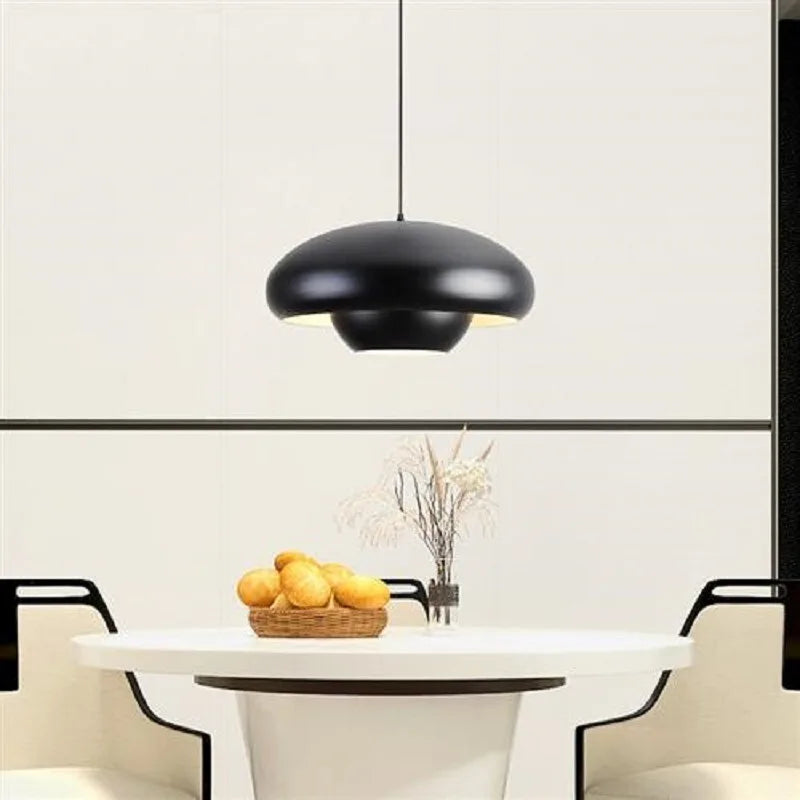 Suspension led nordique simple champignons luminaires suspendus intérieur - vue 3 sur 10