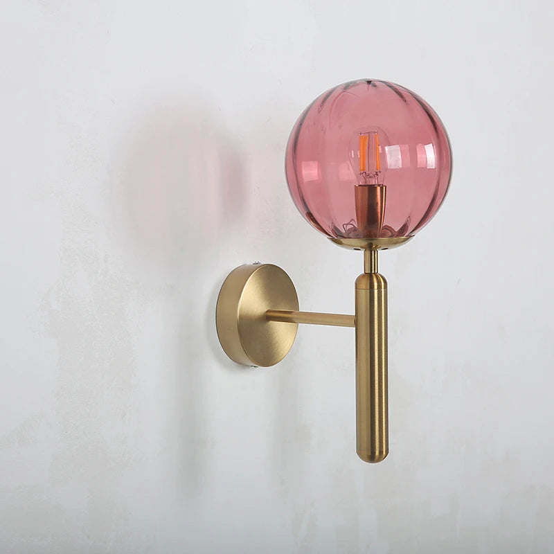 applique murale led moderne boule ronde pour restaurant - vue 3 sur 12