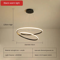 lustre circulaire moderne led éclairage suspendu nordique