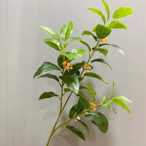 lot de 6 plantes artificielles en soie osmanthus pour décoration commerciale - vue 9 sur 8