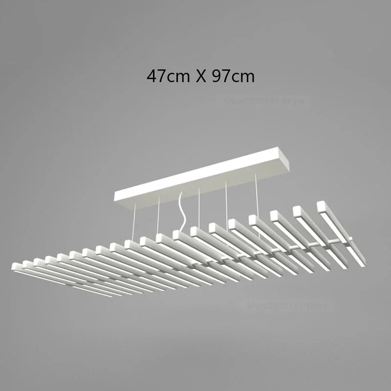 plafonnier led suspendu design nordique moderne éclairage intérieur décoratif - vue 9 sur 14