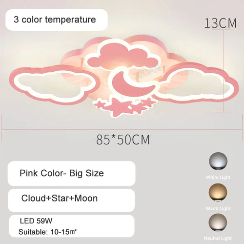 Plafonniers pour chambre d'enfant Pépinière LED Princesse Bébé - vue 10 sur 25