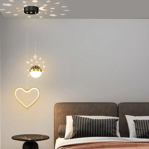 lustre moderne minimaliste de luxe projection ciel étoilé - vue 2 sur 8