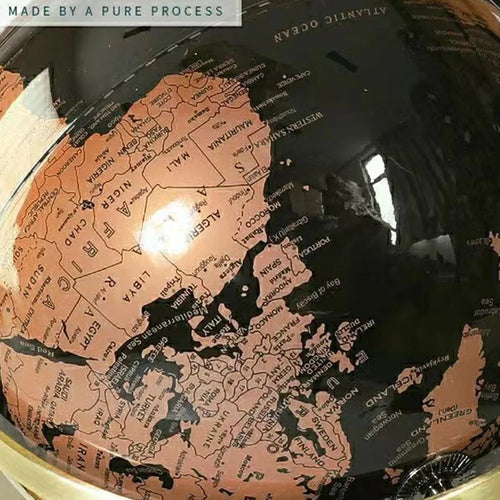 globe terrestre rétro pour décoration et apprentissage créatif - vue 6 sur 8