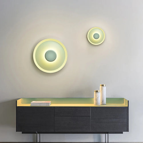 Modern Round Wall Lamps for Bedroom Bedside Living Room Wall Light Decorative Illuminaire 25cm 40cm 60cm Bar Stair Night Lamps - vue 3 sur 13