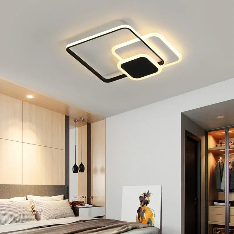 lustre moderne à leds pour décoration intérieure lumineuse - vue 5 sur 10