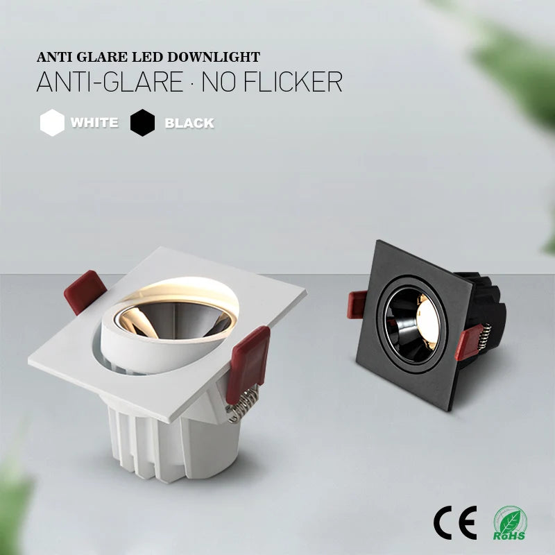 spot led encastré antireflet à intensité variable pour éclairage intérieur - vue 5 sur 5