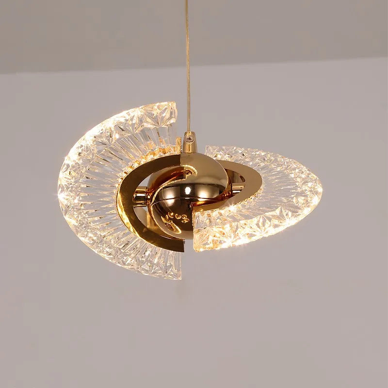 suspension à led pour escalier design créatif et rotatif - vue 10 sur 16