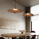 suspension en bois coréen forme de pétale pour intérieur élégant