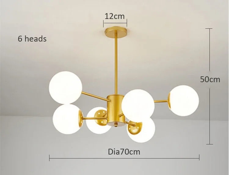 lustre moderne en verre pour intérieur lumineux - vue 13 sur 13