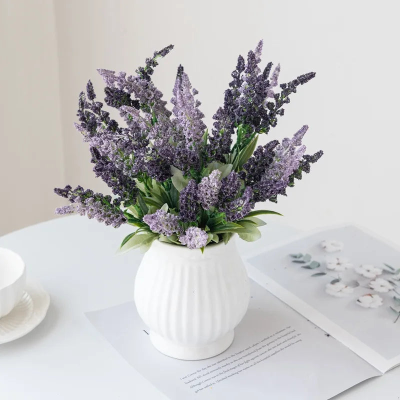 lavande artificielle pour décoration de table et mariage - vue 3 sur 9