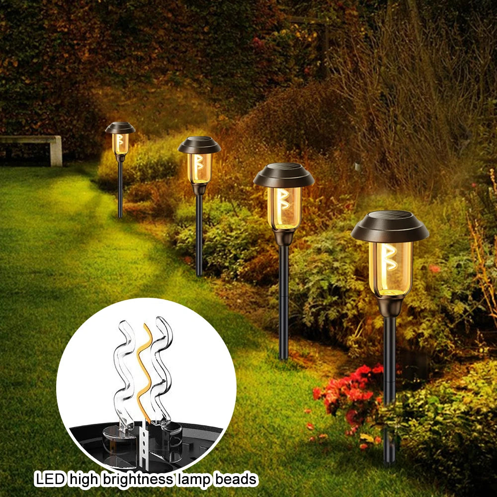 lampes solaires extérieures pour éclairage de jardin décoratif - vue 5 sur 12