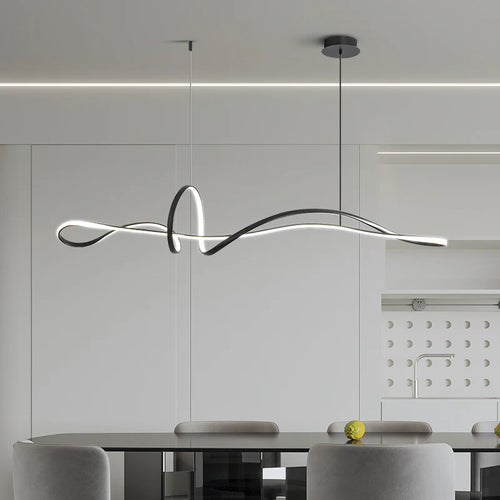 lustre minimal personnalisé nœud papillon éclairage moderne 2023 - vue 6 sur 8