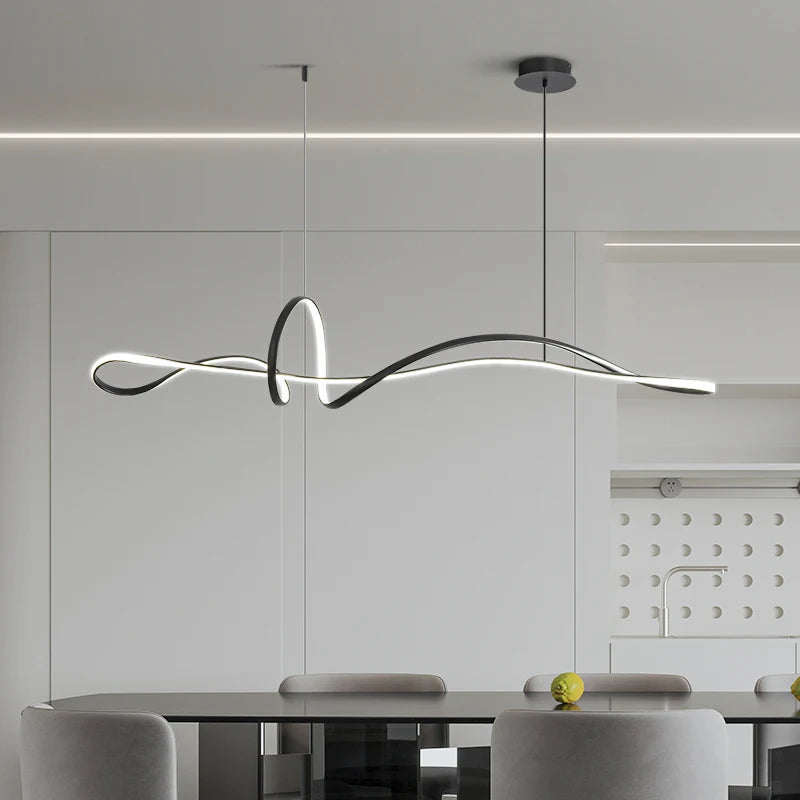 lustre minimal personnalisé nœud papillon éclairage moderne 2023 - vue 5 sur 8