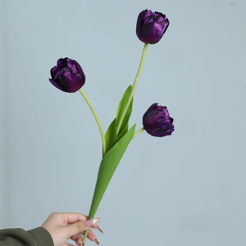 fleurs artificielles tulipes en soie décoratives pour toutes occasions - vue 10 sur 13
