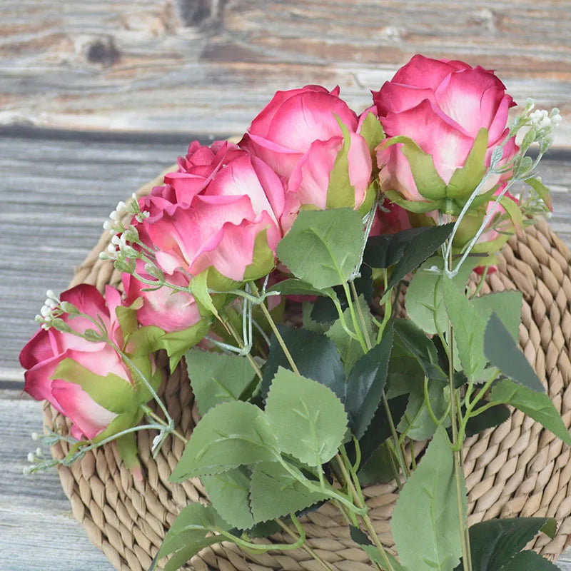 bouquet de pivoines artificielles pour décoration élégante et moderne - vue 4 sur 13