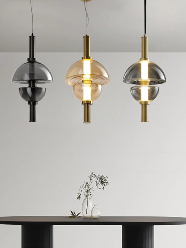 lustre en verre design nordique pour espace moderne - vue 1 sur 11