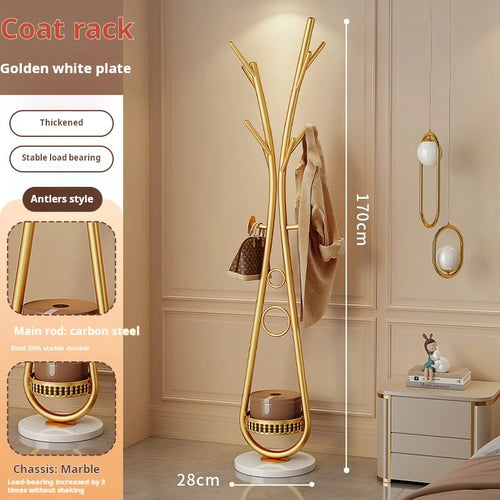 sac d'entrée porte-manteau sur pied organisateur de vêtements en angle - vue 14 sur 15