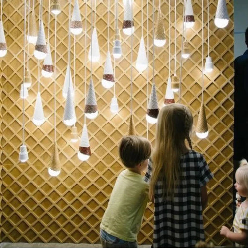 suspension en céramique pour chambre d enfant créative lampe à LED - vue 6 sur 8