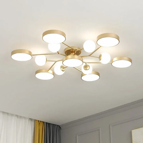 lustre led créatif pour éclairage intérieur moderne - vue 3 sur 18