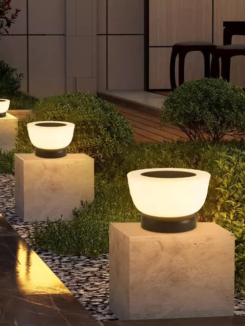 lampes solaires de jardin modernes pour extérieur villa - vue 5 sur 12