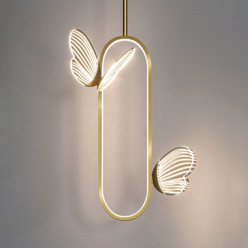 applique murale led papillon design nordique pour décoration intérieure - vue 2 sur 8