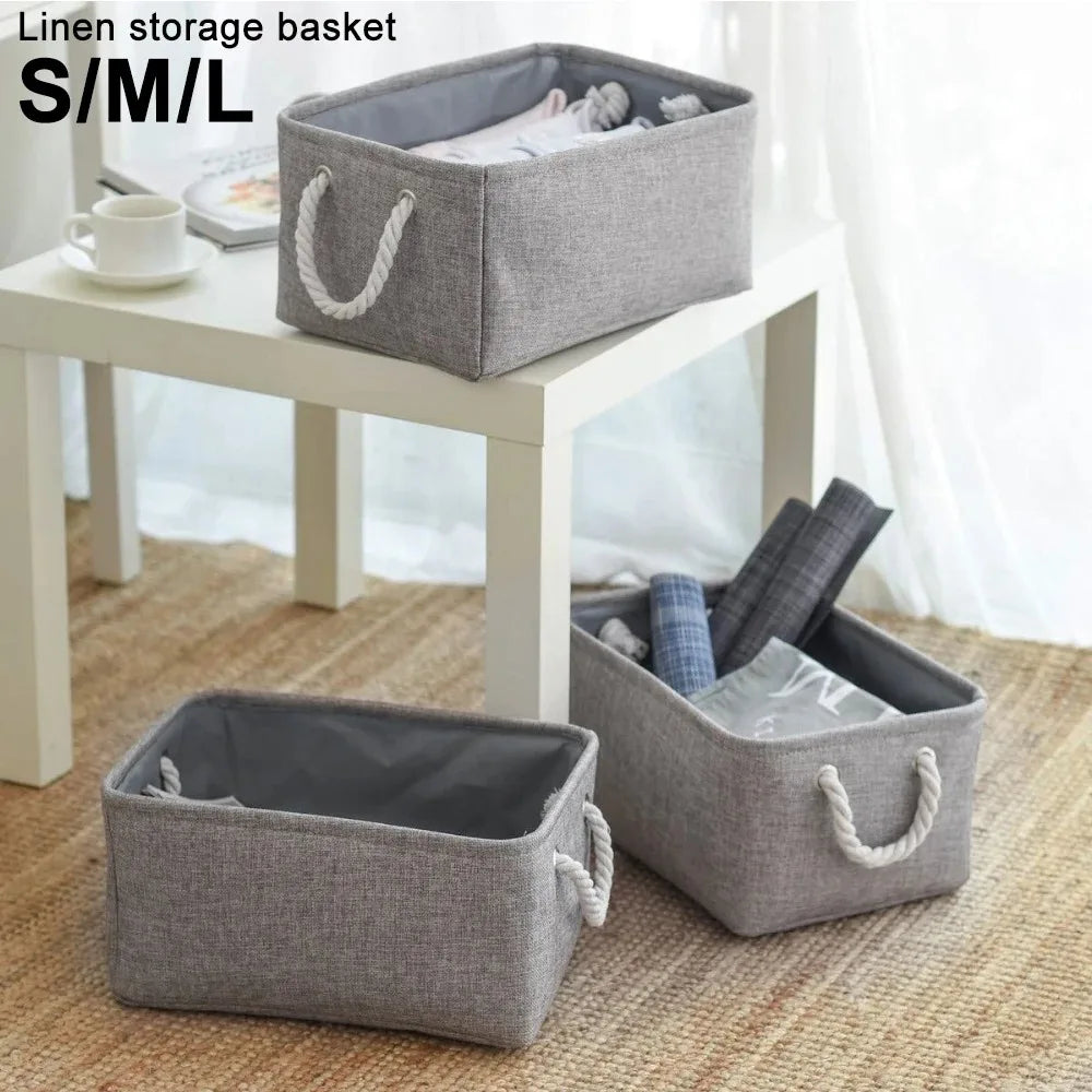 panier de rangement pliable pour vêtements et jouets - vue 10 sur 10