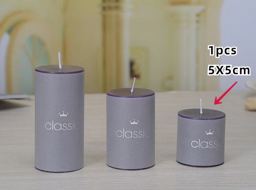 bougies piliers parfumées décoratives sans fumée en plusieurs tailles et couleurs - vue 8 sur 29