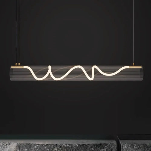 lustre design en acrylique pour éclairage décoratif intérieur - vue 4 sur 7