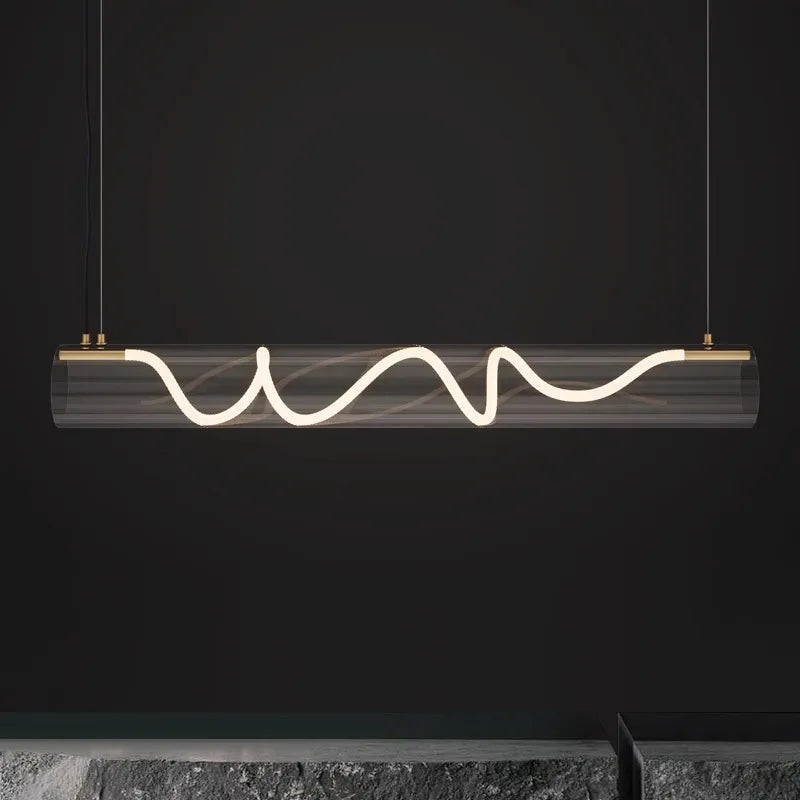 lustre design en acrylique pour éclairage décoratif intérieur - vue 3 sur 7